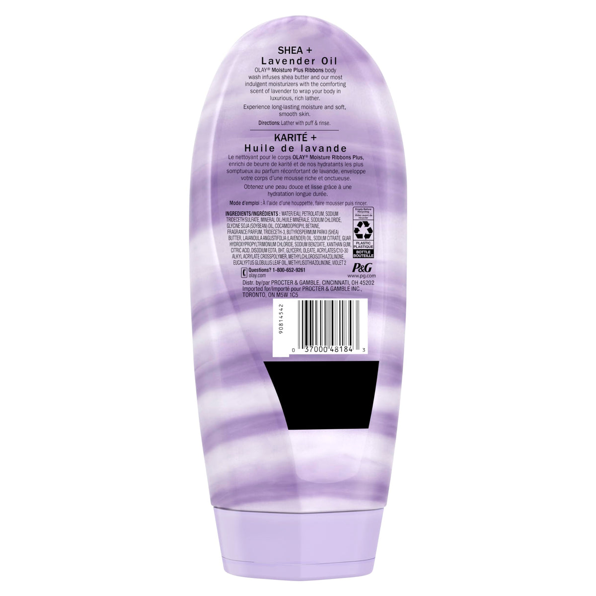 OLAY Moisture Ribbons Plus, Shea plus Lavender Oil 18 oz (Pack of 5) Beauty & Personal Care Olay