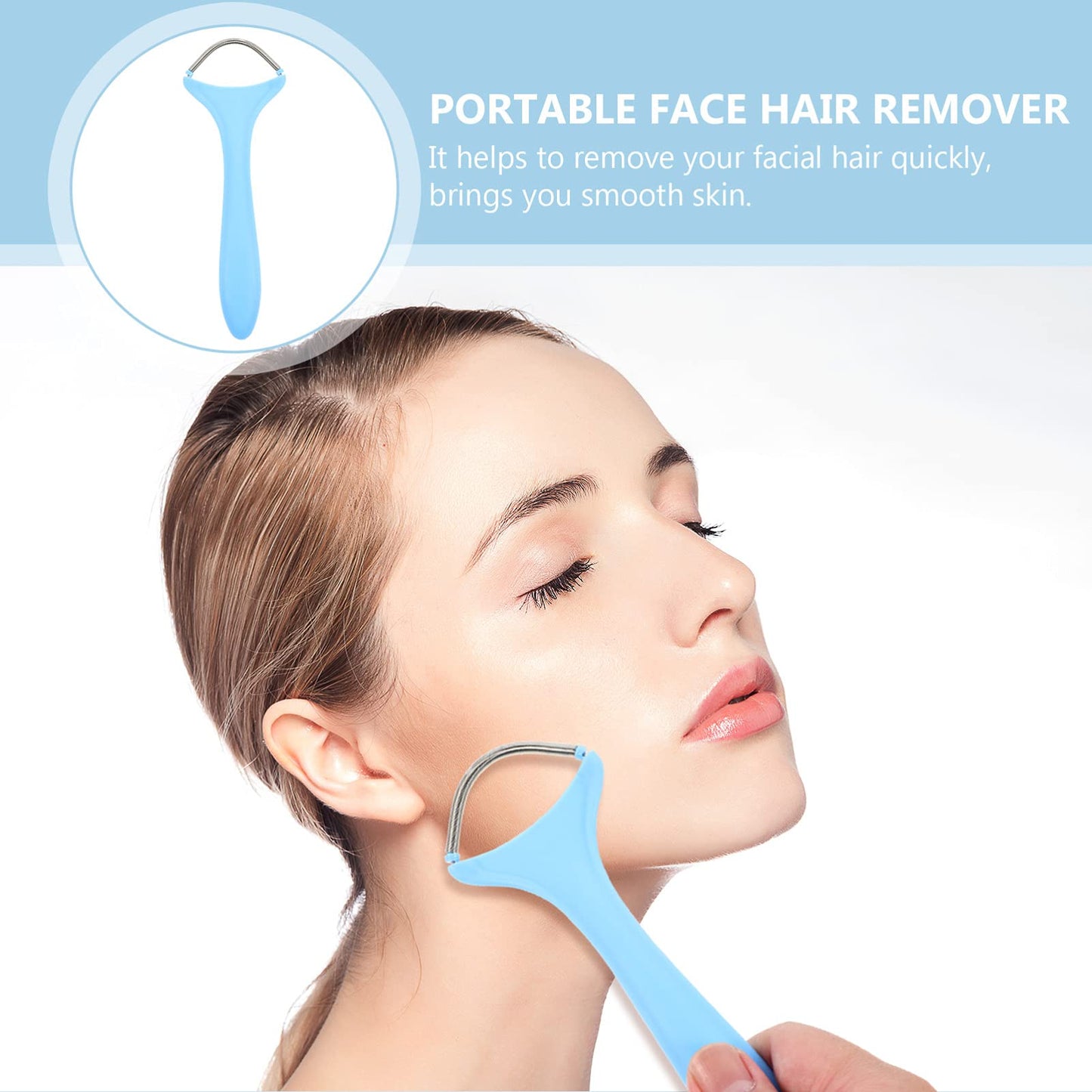 Beaupretty Facial Hair Remover Women Facial Hair Cleaner Facial Hair Removal Facial Hair Trimmer Hair Removal Device Mustache Trimmer Epilator Beauty and Personal Care Beaupretty