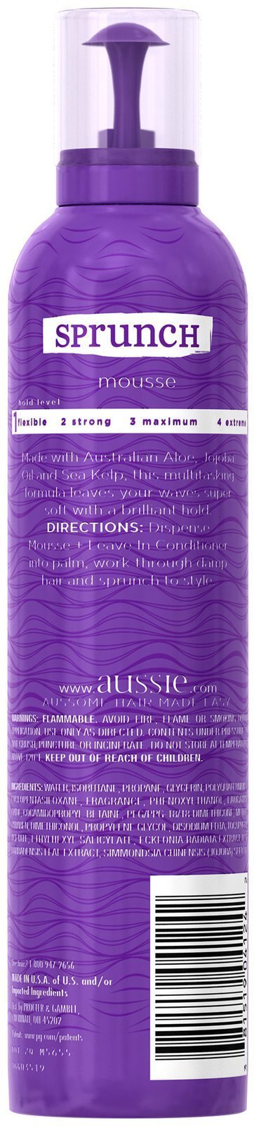 Aussie Sprunch Hair Mousse Plus Leave-In Conditioner, 6.8 oz Beauty & Personal Care Aussie