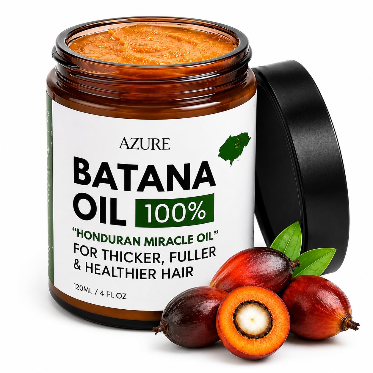 AZURE Batana Oil Paste for Hair Growth, 100% Pure Batana Paste for Nourishing Scalp, Strengthening Strands, Enhancing Shine & Softness - Honduras Beauty and Personal Care AZURE BOUTIQUE Default Title