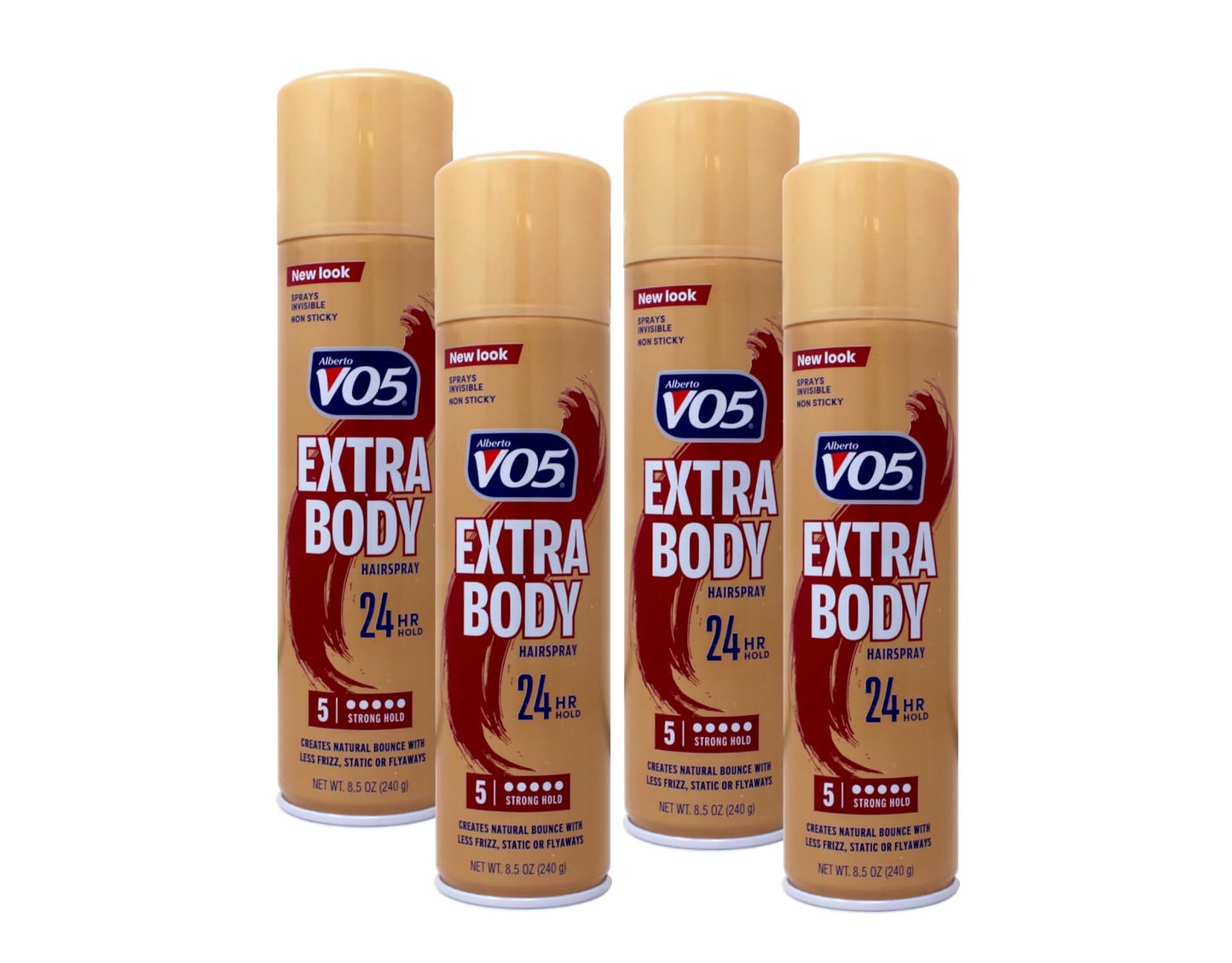 VO5 Hairspray Extra Body Crystal Clear 8.5 oz ( Packs of 4) Beauty & Personal Care VO5