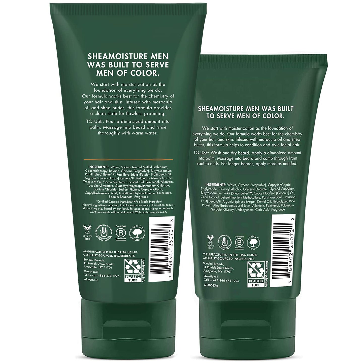 SheaMoisture Beard Care Set - Beard Wash & Full Beard Detangler with Shea Butter & Maracuja Oil, Gifts for Men (2 Piece Set) Beauty & Personal Care SheaMoisture