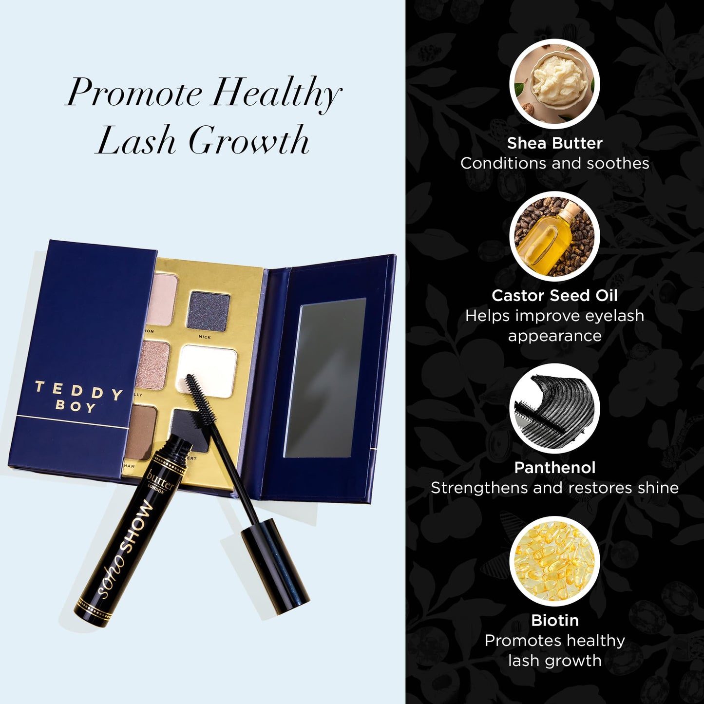 butter LONDON, SOHO SHOW - Long-Wearing, Thickening & Volumizing Tube Mascara with Built-In Brush - Eye LashMascara Black for Defined, Longer Beauty & Personal Care butter LONDON