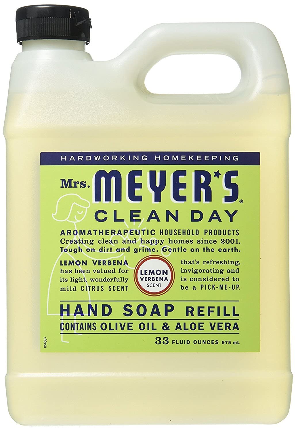MRS. MEYER'S CLEAN DAY Liquid Hand Soap Refill Lemon Verbena, 33 Fl Oz (Pack of 2) Beauty & Personal Care Mrs. MEYER'S