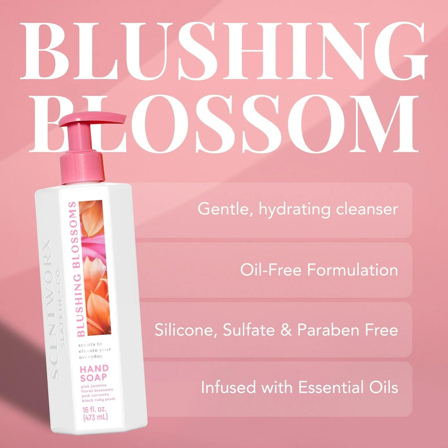 ScentWorx Blushing Blossoms 16 oz Hand Soap Beauty & Personal Care ScentWorx by Slatkin + Co.