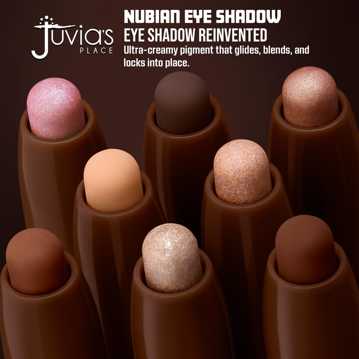 Juvia's Place Nubian Eyeshadow Stick Shimmer - Casablanca - Waterproof, Buildable Eye Shadow Stick for Women - Long-Lasting, Crease-Proof, Easy