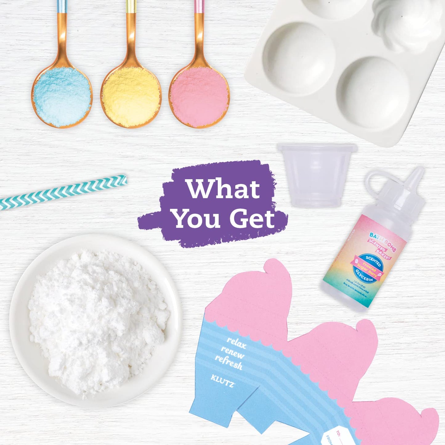 KLUTZ Bath Bomb Scented Bakery Craft Kit Small Beauty and Personal Care Klutz