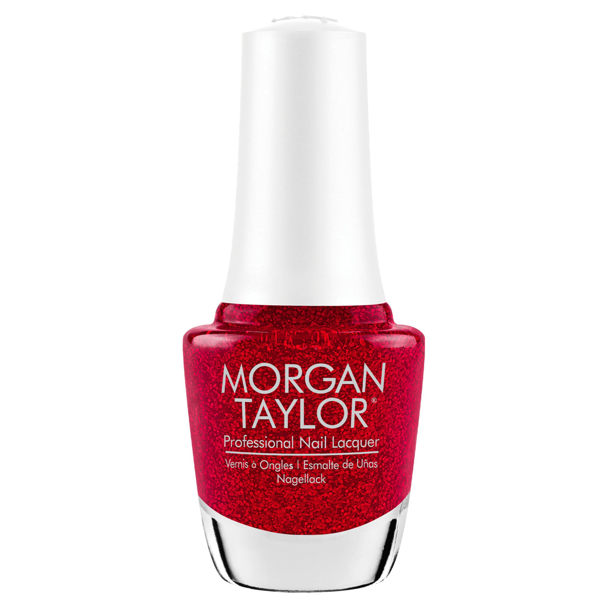 Morgan Taylor Floral Wonderland Collection Lacquer Nail Polish - Poinsettia Stardust, 15mL