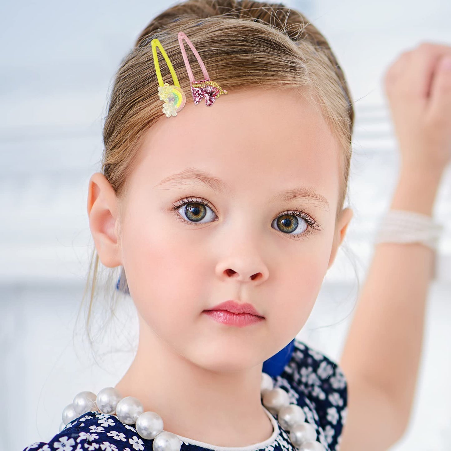 Wingchold 16Pcs Girls Unicorn, Butterfly, Flower, Rabbit Hair Clips - Sparkly Rainbow Hair Accessories for Toddlers, Kids, Hair Clips for Party Beauty & Personal Care Wingchold