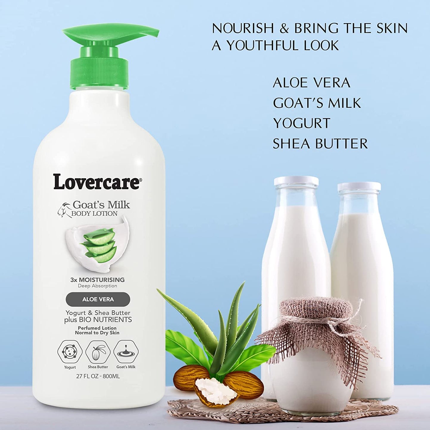 Lover's care body lotion for Normal Skin - Aloe Vera 27.05 oz (800ml) Beauty & Personal Care Lover's Care