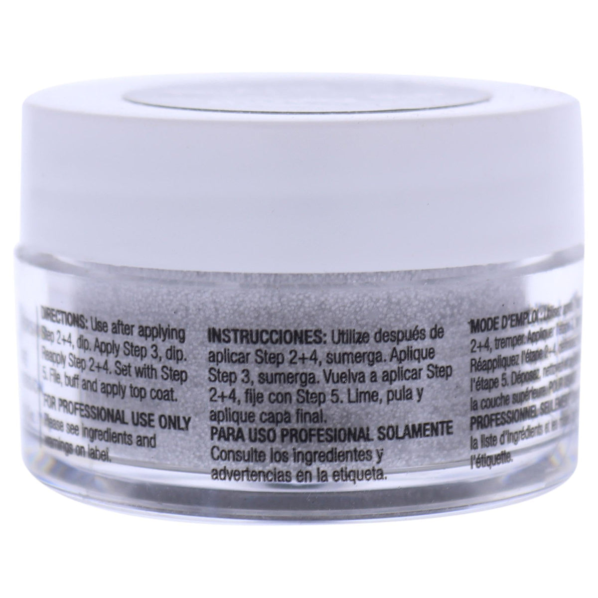 Cuccio Pro Powder Polish Dip - Silver W/ Silver Glitter - Nail Lacquer for Manicures & Pedicures, Easy & Fast Application/Removal - No LED/UV Light Beauty & Personal Care Cuccio