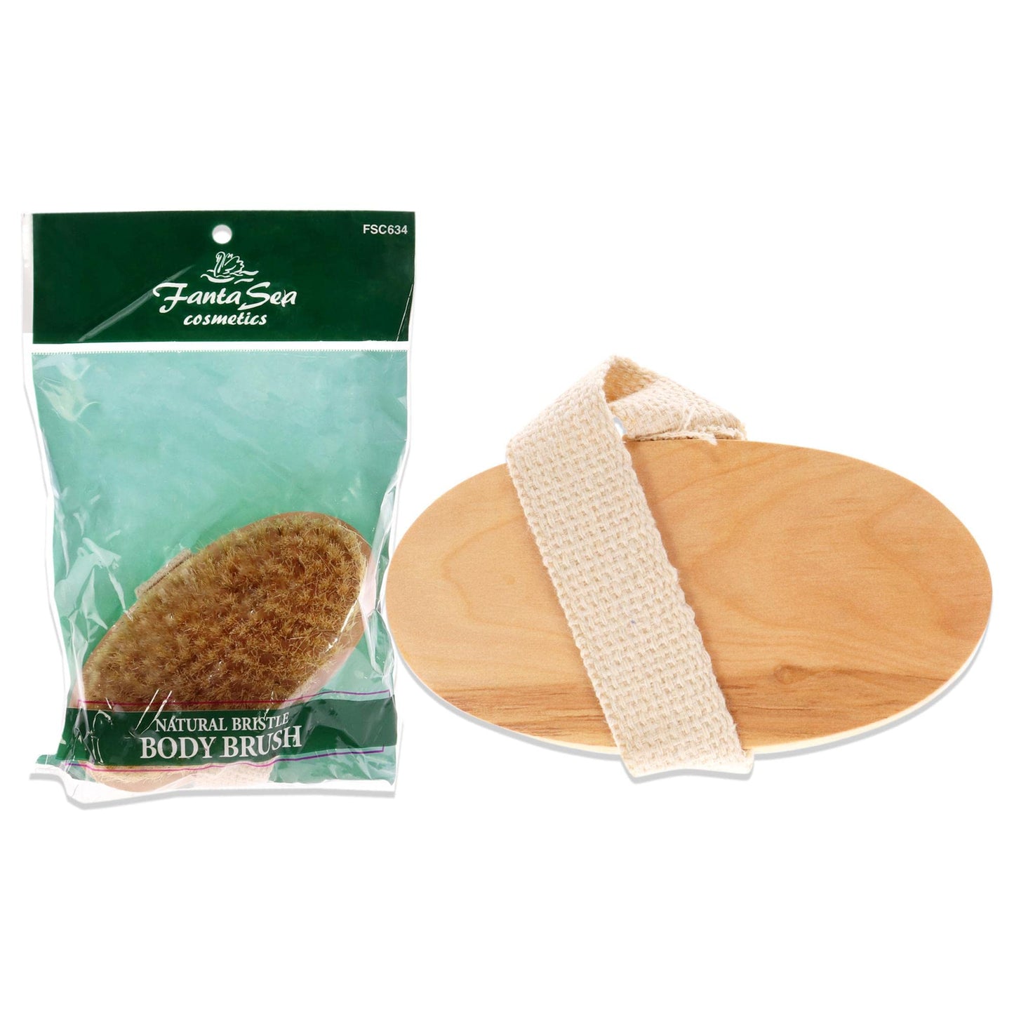 Fantasea Natural Bristle Body Brush Beauty & Personal Care Fantasea