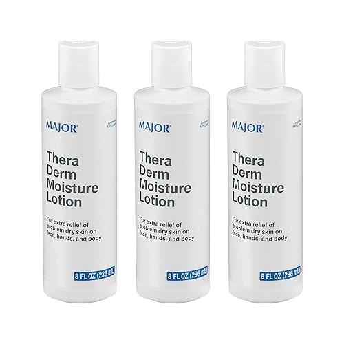 MAJOR Thera Derm Moisture Lotion - Helps Offer Dry Skin Relief on Face, Body, and Hands - 8 Fl Oz (3 Pack) Beauty & Personal Care MAJOR