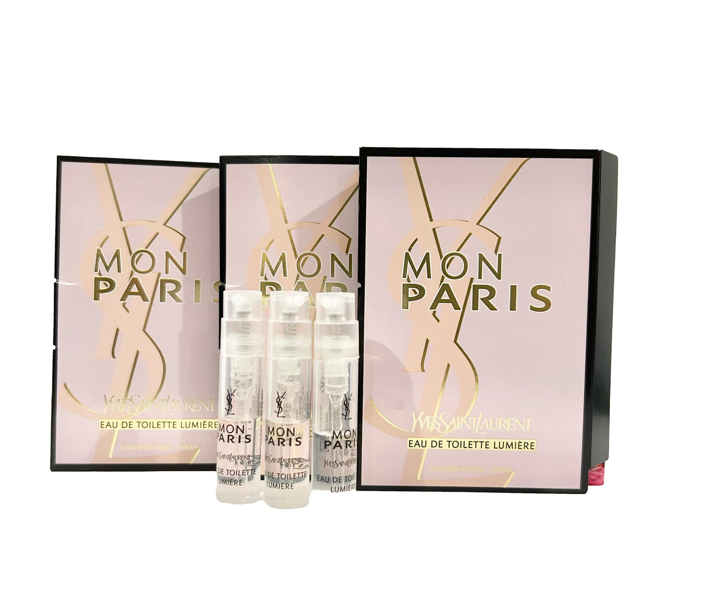 Yves Saint Laurent Sample Perfume YSL Sample Perfume Mon Paris EDT Lumiere Sample Women Perfume 1.2 ml / 0.04 oz - set of 3 Beauty & Personal Care Yves Saint Laurent
