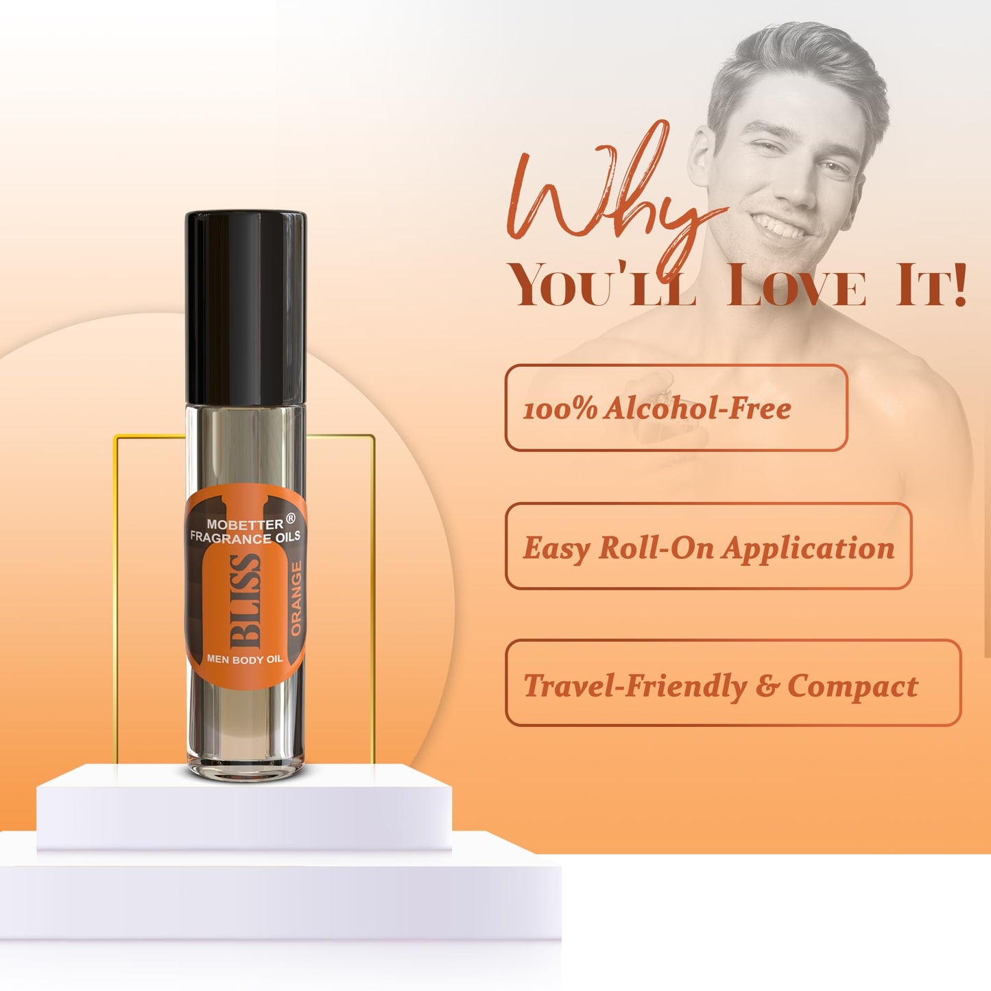 MOBETTER FRAGRANCE OILS Bliss Orange Men Cologne Body Oil Beauty & Personal Care MOBETTER FRAGRANCE OILS