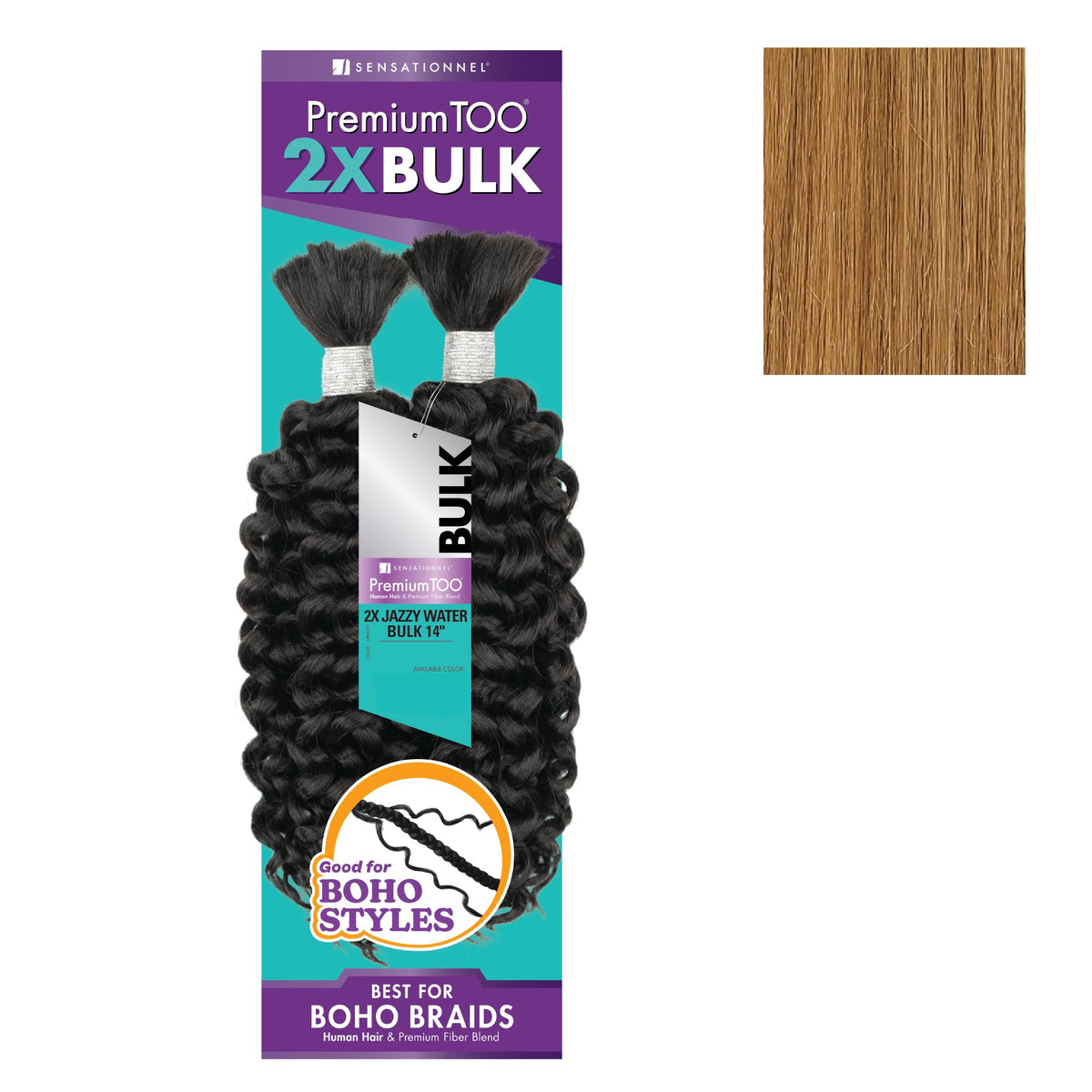 Sensationnel PremiumToo Bulk Weaving-2X Jazzy Water,1pk 14in,27 HONEYBLONDE