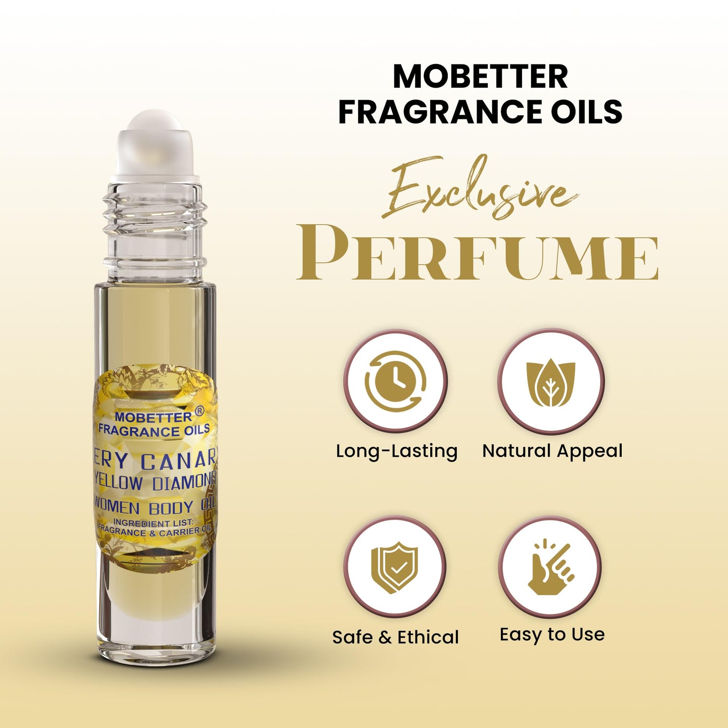 MOBETTER FRAGRANCE OILS Very Canary Yellow Diamond Perfume Fragrance Body Oil for Women Beauty & Personal Care MOBETTER FRAGRANCE OILS