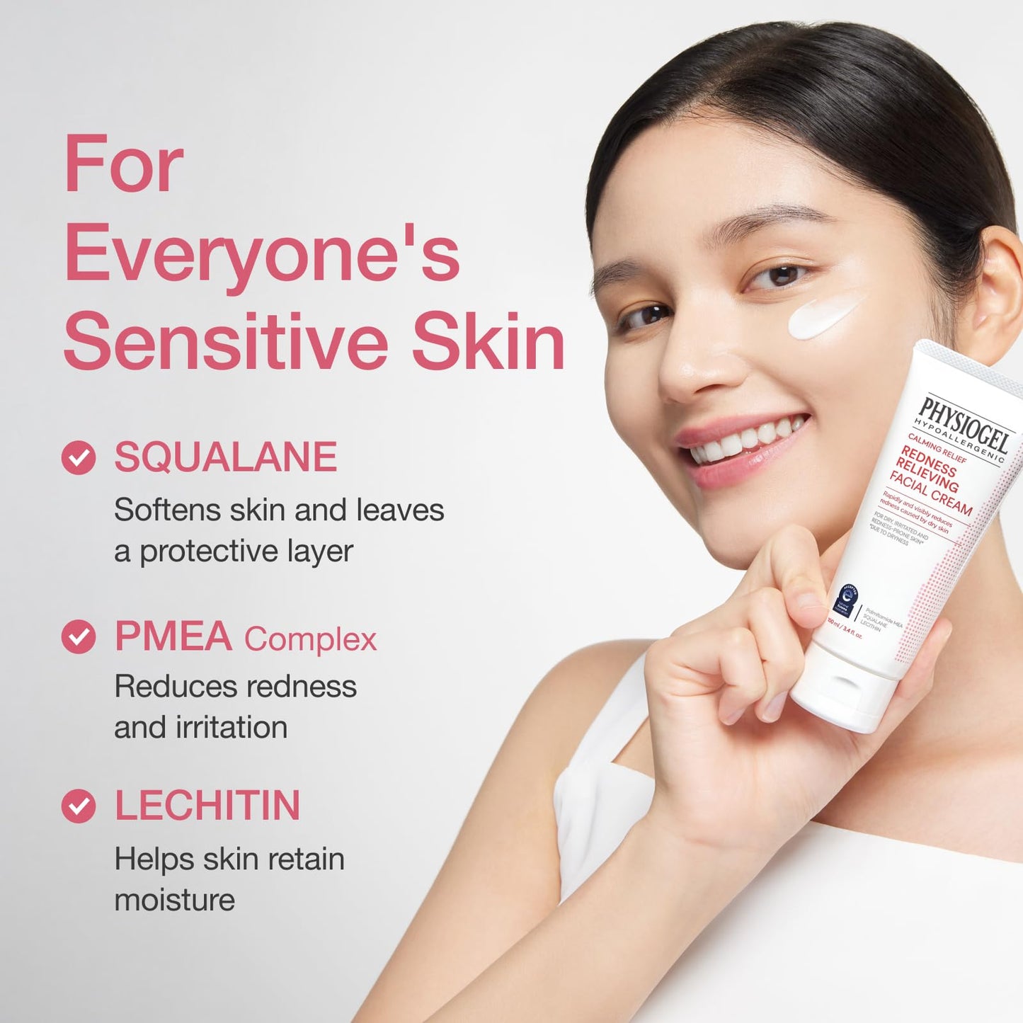 Physiogel Redness Reducing Cream - Ceramide Moisturizer for Dry, Sensitive & Redness-Prone Skin, Repairs Skin Barrier, Dermatologist-Tested Beauty & Personal Care PHYSIOGEL