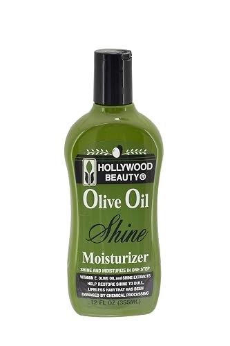 HOLLYWOOD BEAUTY Olive Oil Shine Moisturizer Shine and Moisturizer in One Step 12oz/355ml Beauty & Personal Care Hollywood Beauty