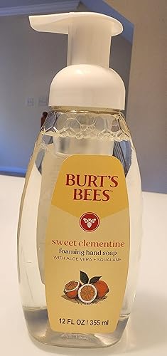 Burt's Bees Foaming Hand Soap Pump - Moisturizing Foam Hand Soap for Bathroom and Kitchen, Gentle Hand Wash, Soft Hand Soap Foam, Sweet Clementine Beauty & Personal Care Burt's Bees