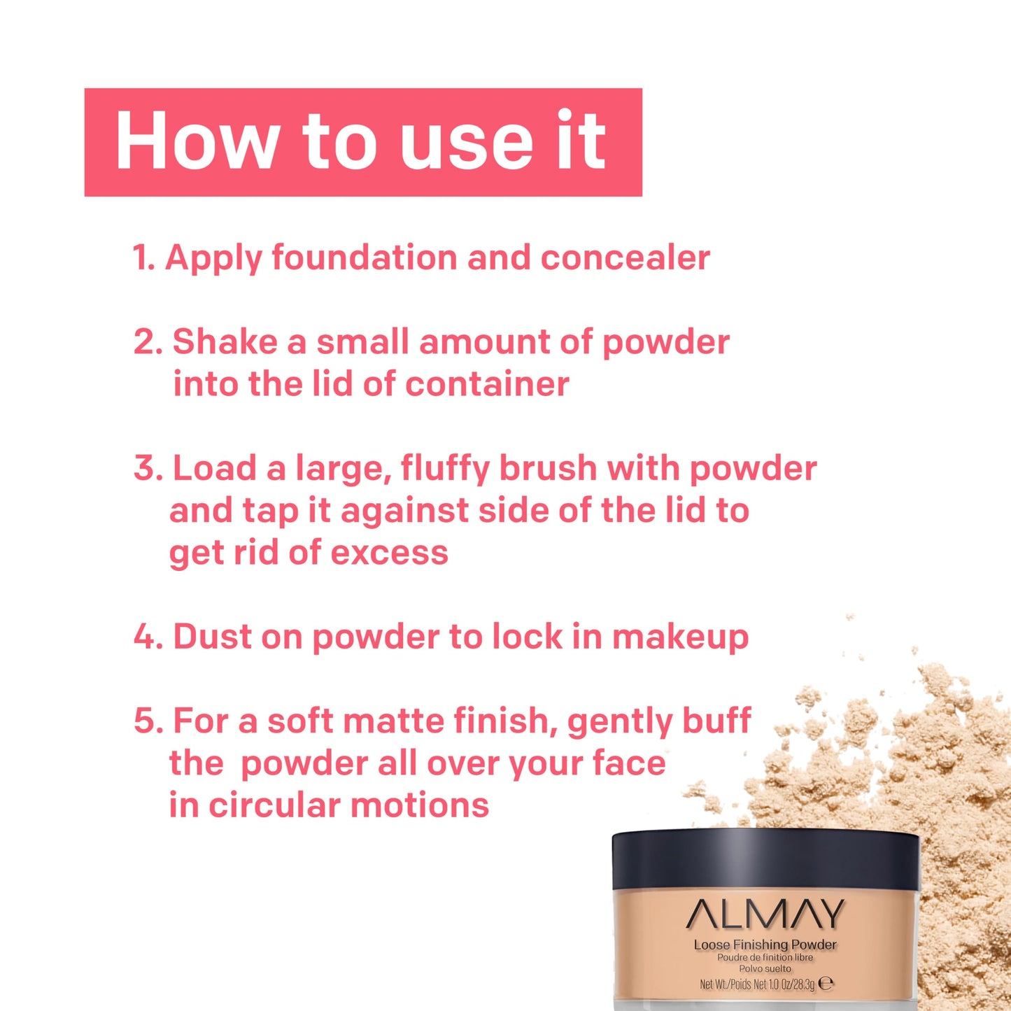 Almay Smart Shade Loose Powder, Light/100, 1.0 Ounce Beauty & Personal Care Almay
