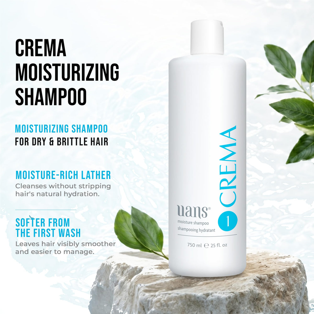 Uans Crema Moisture Shampoo 750 ml / 25 fl. oz
