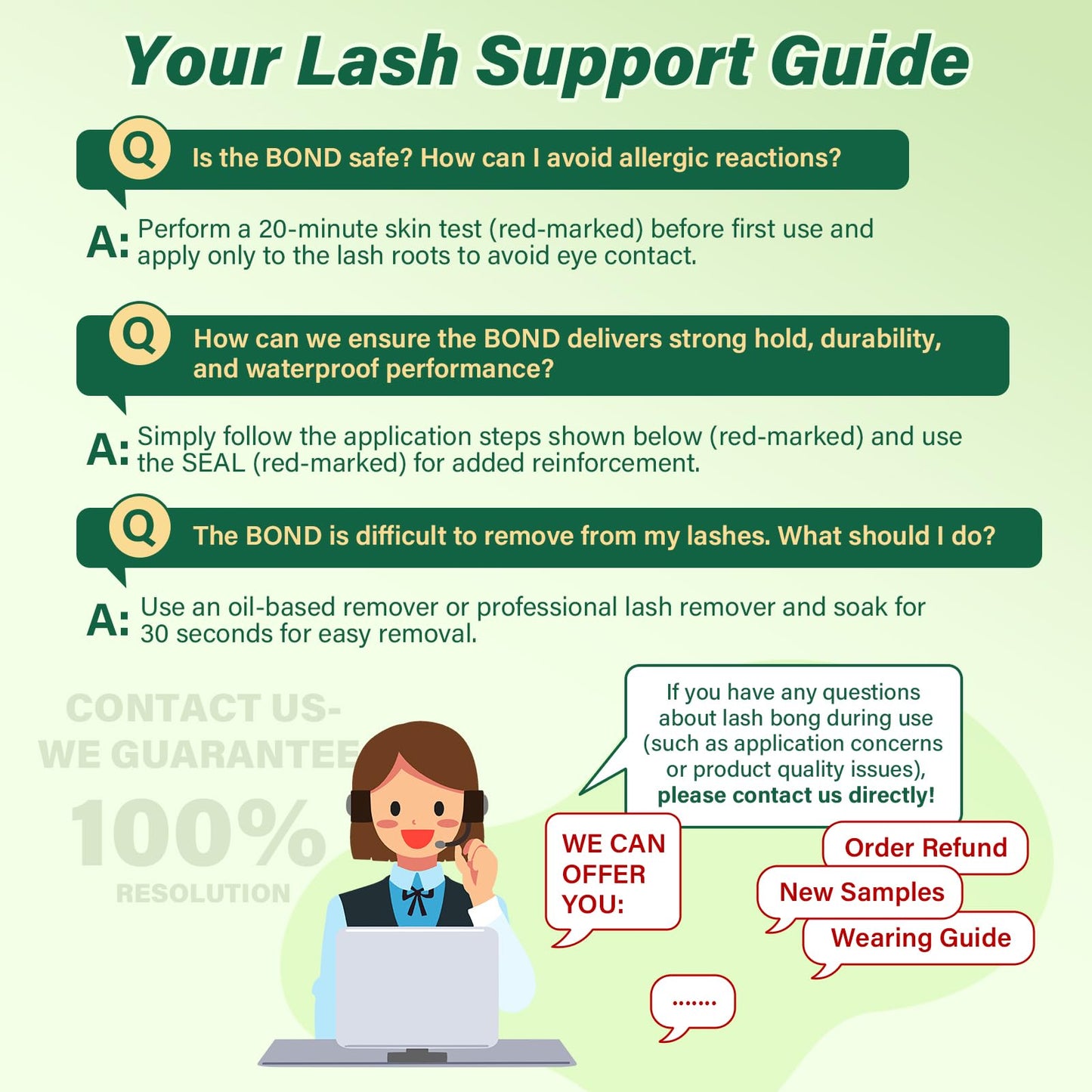 KEYYOU Lash Bond and Seal Cluster Lash Glue for Lash Clusters Strong Gentle Comfortable Bond and Seal Waterproof Mascara Wand Individual Lash Glue Beauty and Personal Care KEYYOU