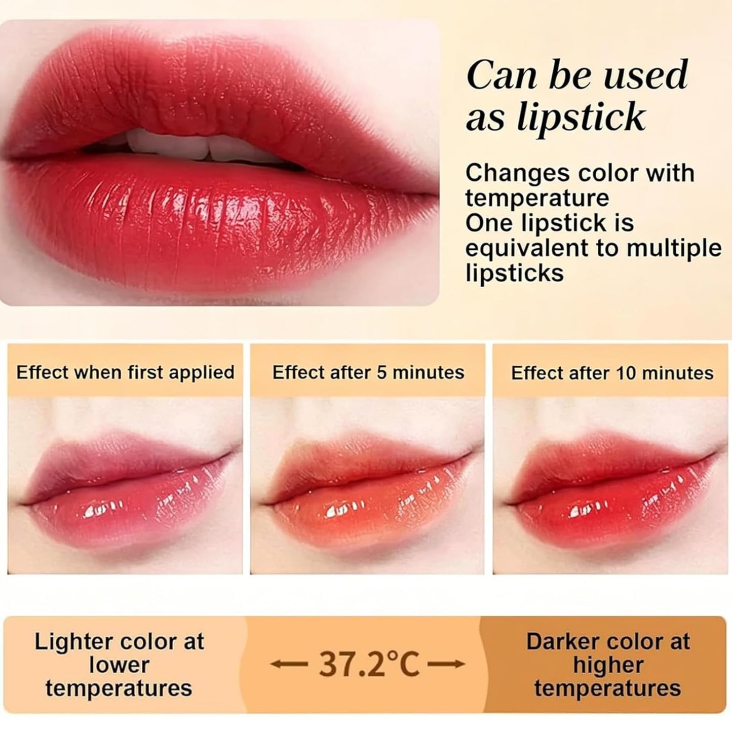 Areliaa Skin-Adaptive Lipstick, Areliaa Signature Lipsticks, Long Lasting Moisturizing Ph Lipsticks, Color Changing Lipstick for Older Women (1PCS) Beauty & Personal Care Areliaa Skin