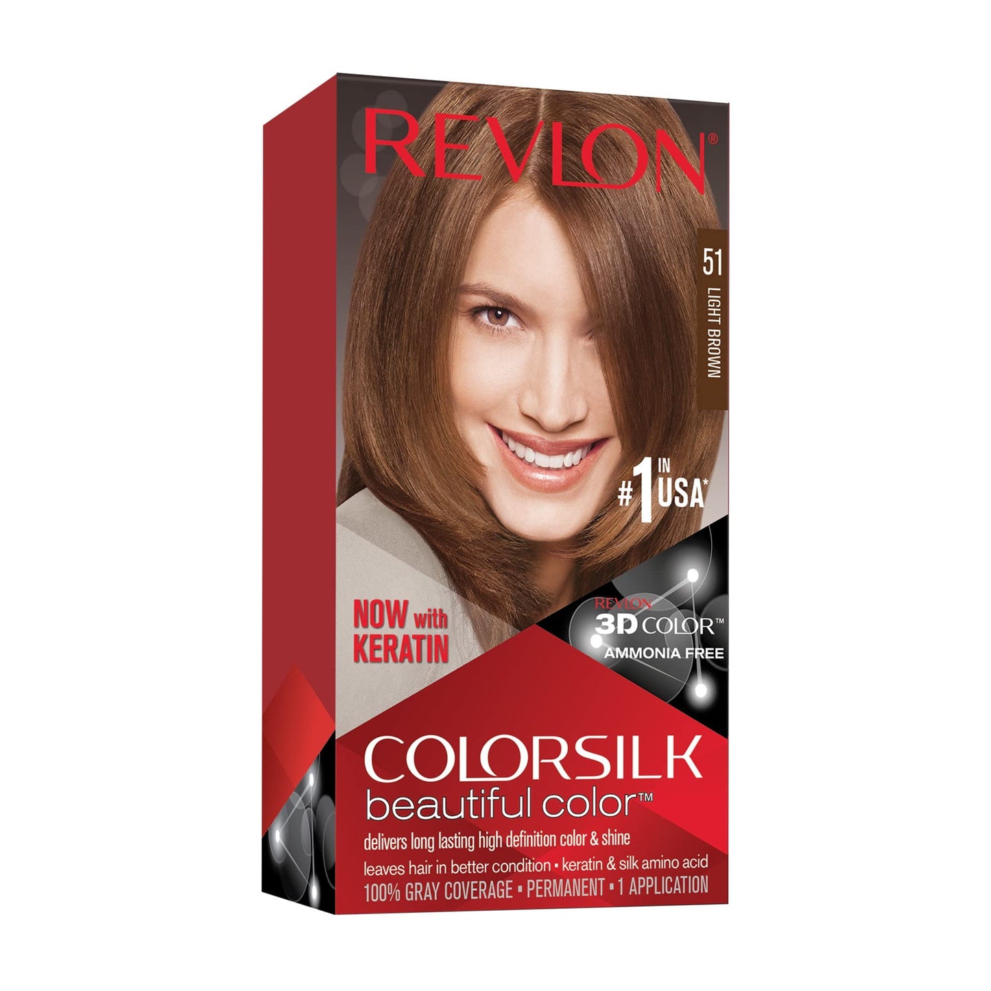 Revlon Colorsilk #51 Light Brown (Pack of 6) Beauty & Personal Care REVLON
