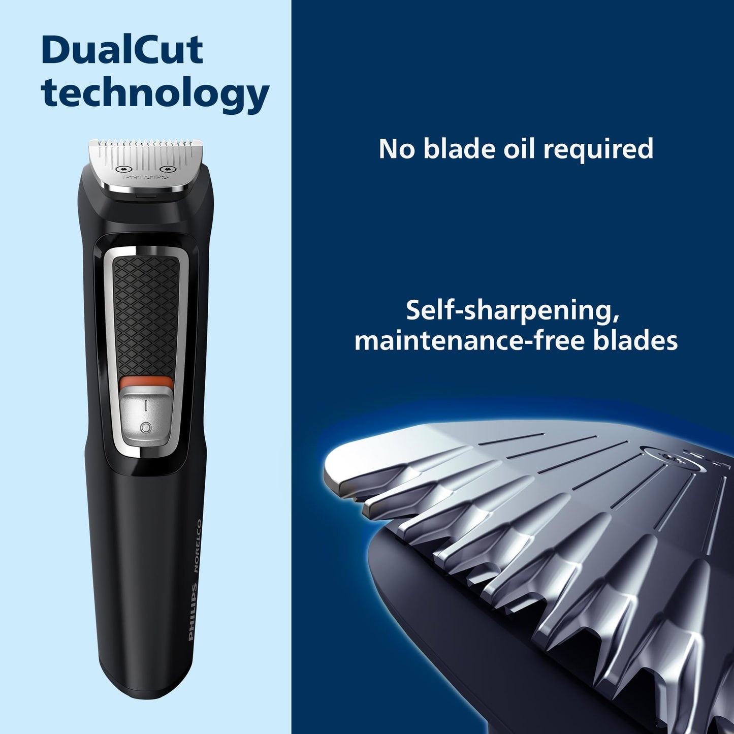 Norelco Philips Multi Groomer - 13 Piece Mens Grooming Kit for Beard, face, Nose, and Ear Hair Trimmer and Hair Clipper - NO Blade Oil Needed Beauty and Personal Care Norelco