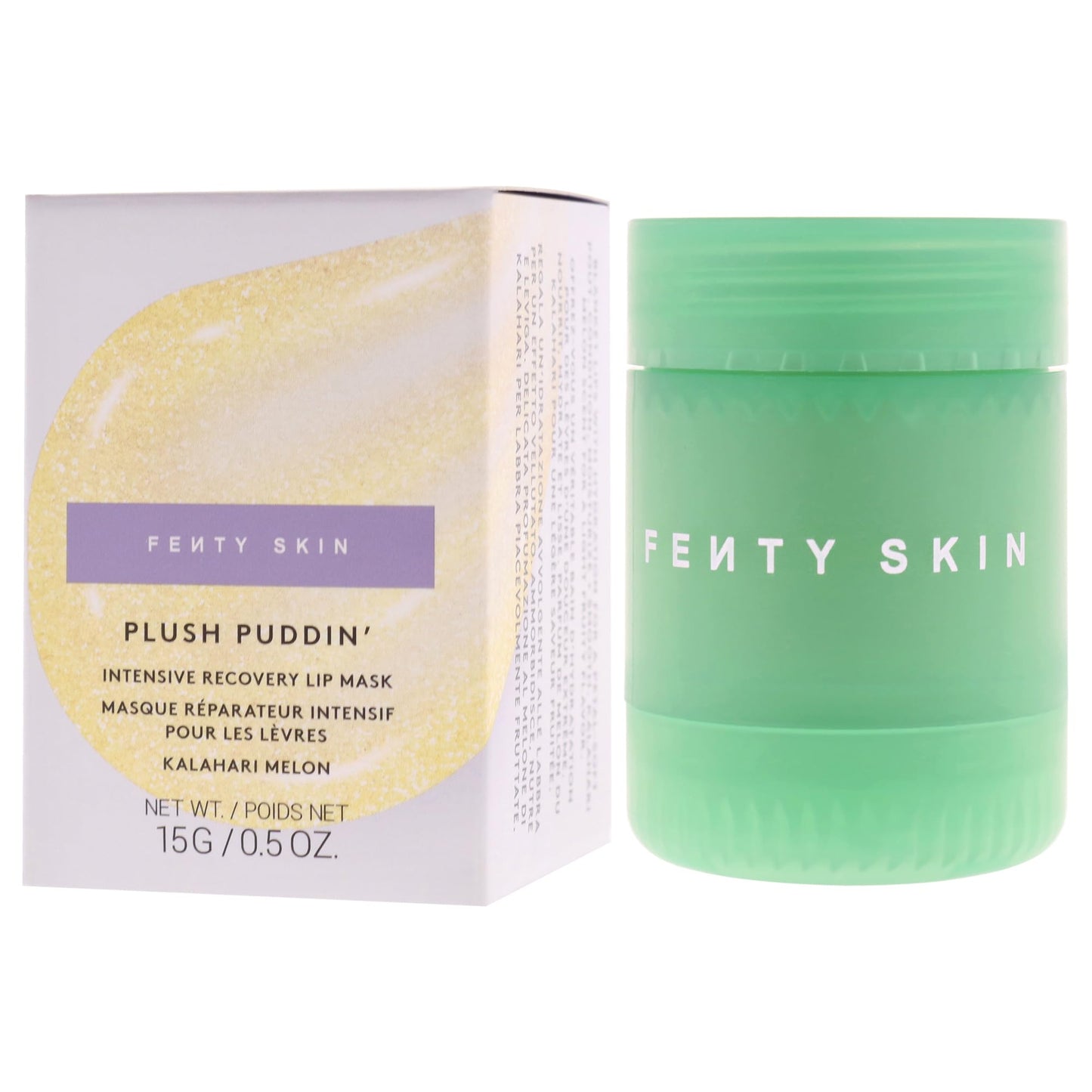 Plush Puddin Intensive Recovery Lip Mask - Kalahari Melon by Fenty Beauty for Women - 0.5 oz Lip Mask Beauty & Personal Care FENTY BEAUTY