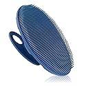 Food-Grade Soft Silicone Body Cleansing Brush Shower Scrubber, Gentle Exfoliating and Massage for All Kinds of Skin (Dark Blue) Beauty & Personal Care INNERNEED