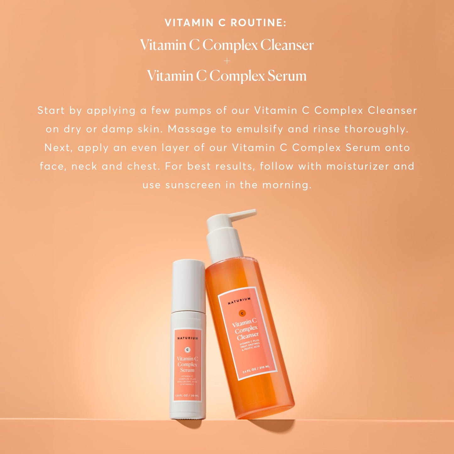 Naturium Vitamin C Complex Cleanser, Gently Exfoliating & Deeply Cleansing Foaming Face Wash Gel with Phytic Acid & Fruit Enzymes, 7.1 oz Beauty & Personal Care Naturium