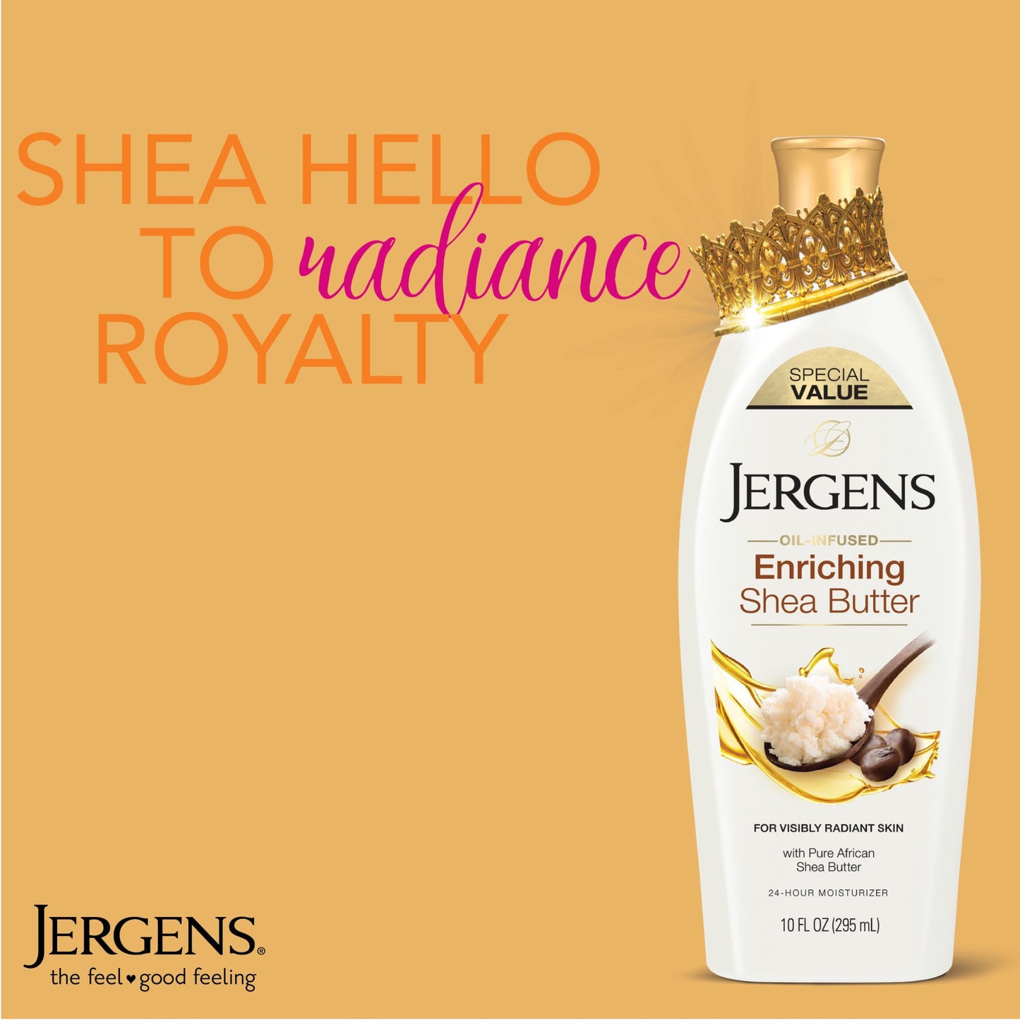 Jergens Shea Butter Body Lotion, Deep Conditioning Moisturizer, Hydration for Dry to Very Dry Skin, with Pure Shea Butter, Dermatologist Tested, 16.8 Beauty and Personal Care Jergens