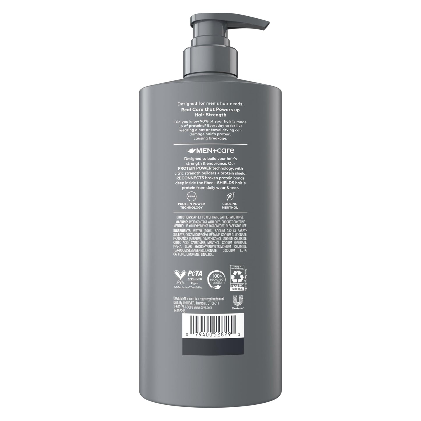 DOVE MEN + CARE Shampoo 1 count Thick & Strong, Builds Hair Strength, with Calcium 28 Fl oz Beauty and Personal Care DOVE MEN + CARE