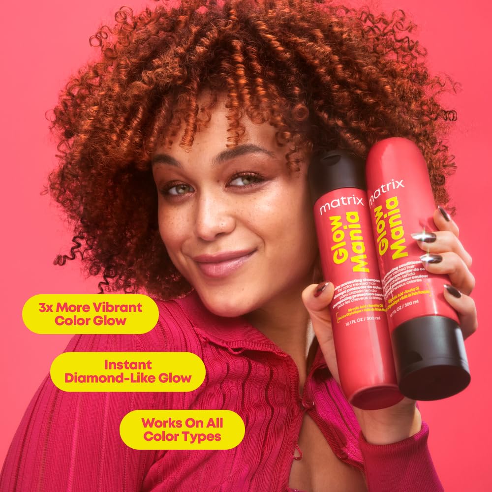 Matrix Glow Mania Mini Trial Kit - Enhances Shine and Moisturizes, Preserves and Protects Color Vibrancy, For Dull and Color-Treated Hair Beauty & Personal Care MATRIX