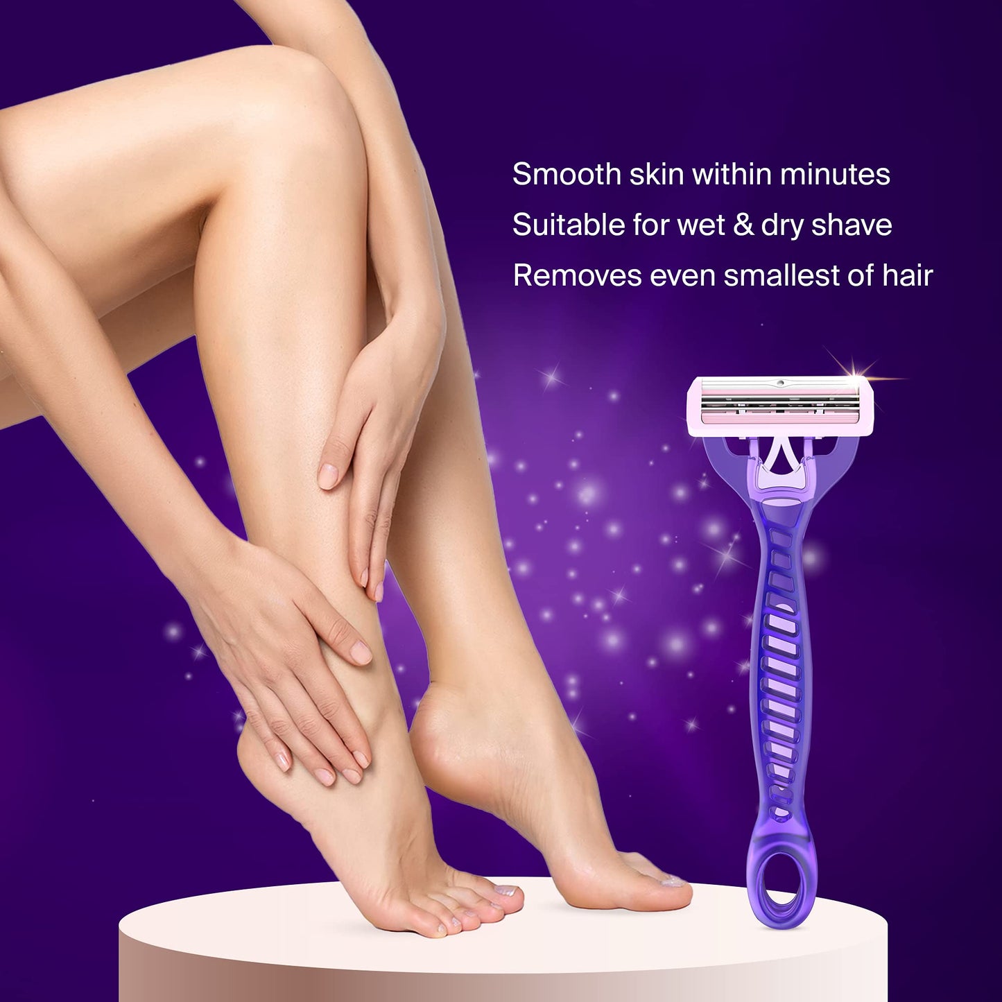 BOMBAE Hair Removal Razor for Women (Pack of 5) - Safe and Hygienic - Experience close and irritation-free shaves - Aloe Vera and Vitamin E Beauty and Personal Care Bombay Shaving Company