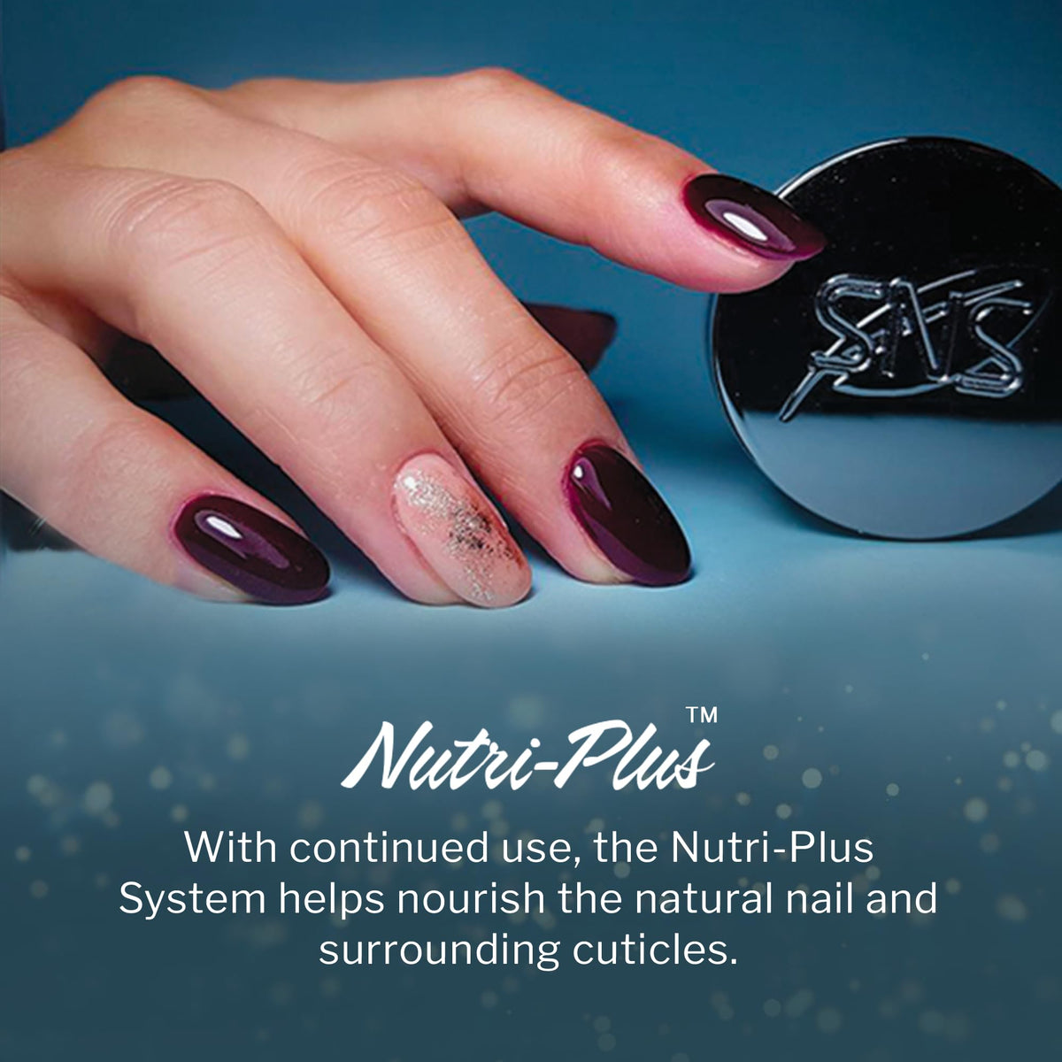 SNS Nail Dip Powder, Gelous Color Dipping Powder, Sugared Aubergine