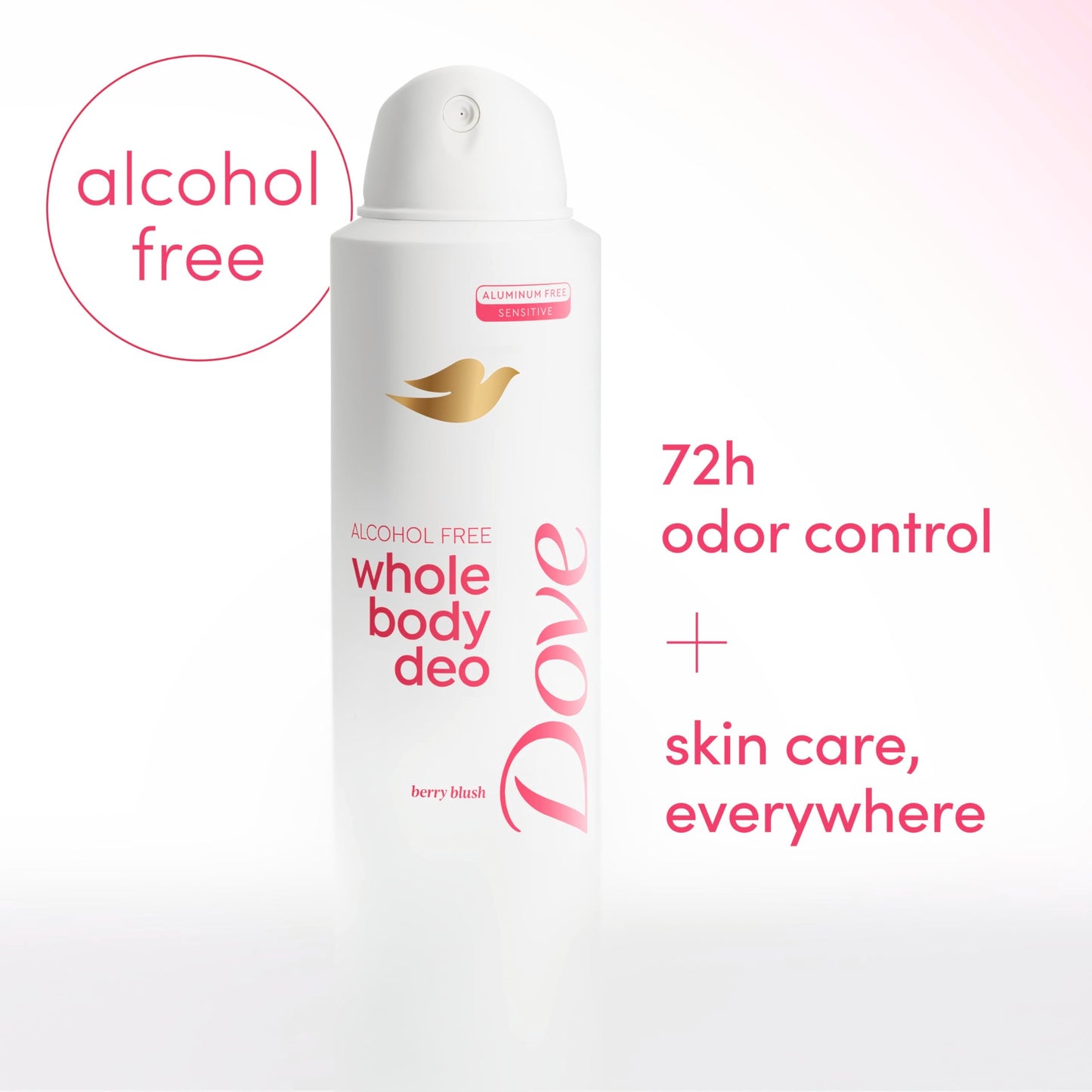 Dove Whole Body Deodorant Spray for Women, Alcohol Free, Scent: Berry Blush, 4 oz Beauty and Personal Care Dove