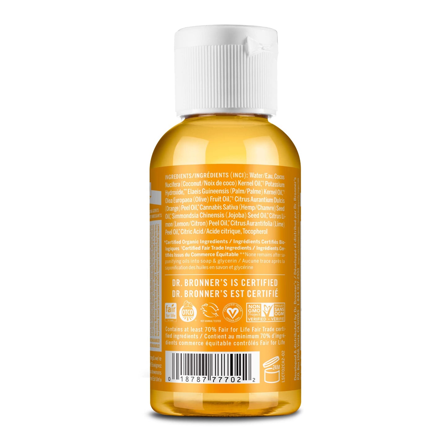 Dr. Bronner's - Pure-Castile Liquid Soap (Citrus, 2 ounce) - Made with Organic Oils, 18-in-1 Uses: Face, Body, Hair, Laundry, Pets and Dishes Beauty & Personal Care Dr. Bronner's