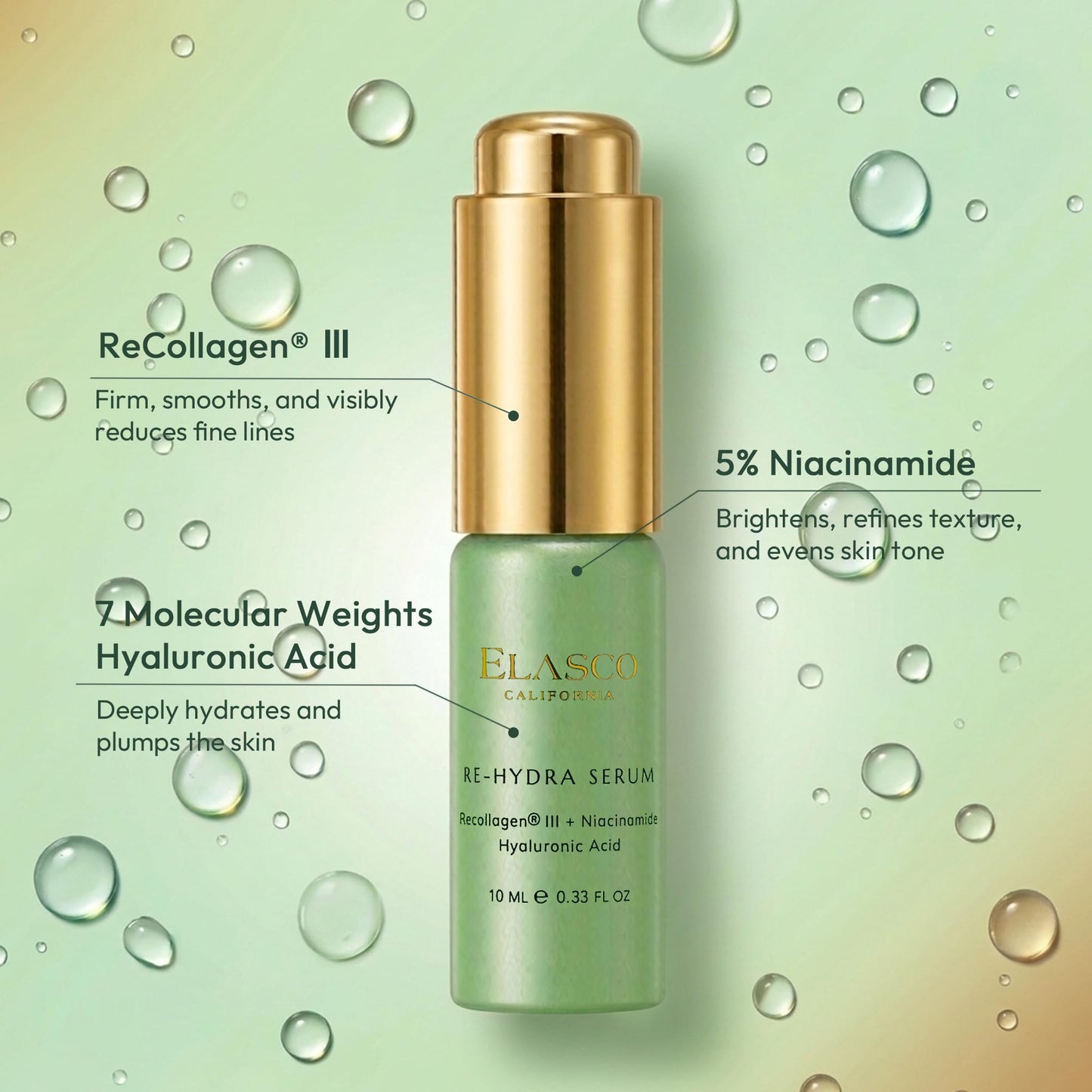 RECOLLAGEN® III RE-HYDRA SERUM Beauty & Personal Care ELASCO