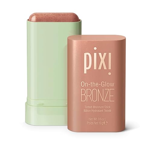 Pixi On-the-Glow Bronze - SoftGlow, Hydrating Tinted Moisture Bronzer Stick with Ginseng, Aloe Vera & Fruit Extracts, For Cheeks & Lips, 19g / 0.6oz Beauty & Personal Care Pixi