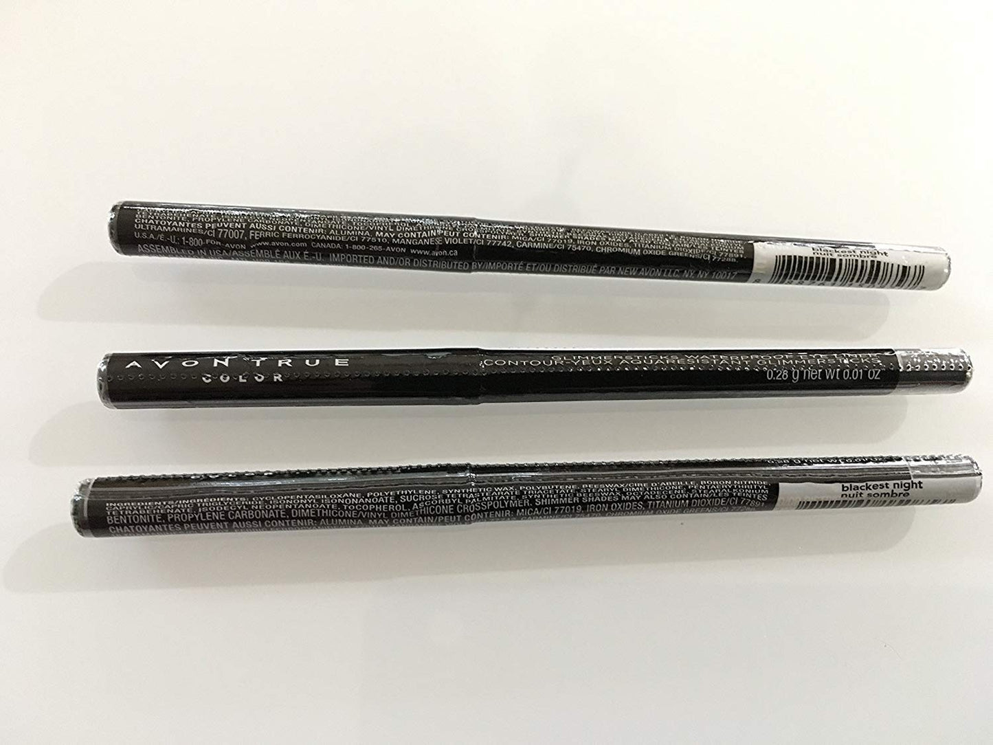 Lot of 3 - Avon Glimmersticks Waterproof Eye Liner - Blackest Night Beauty & Personal Care AVON