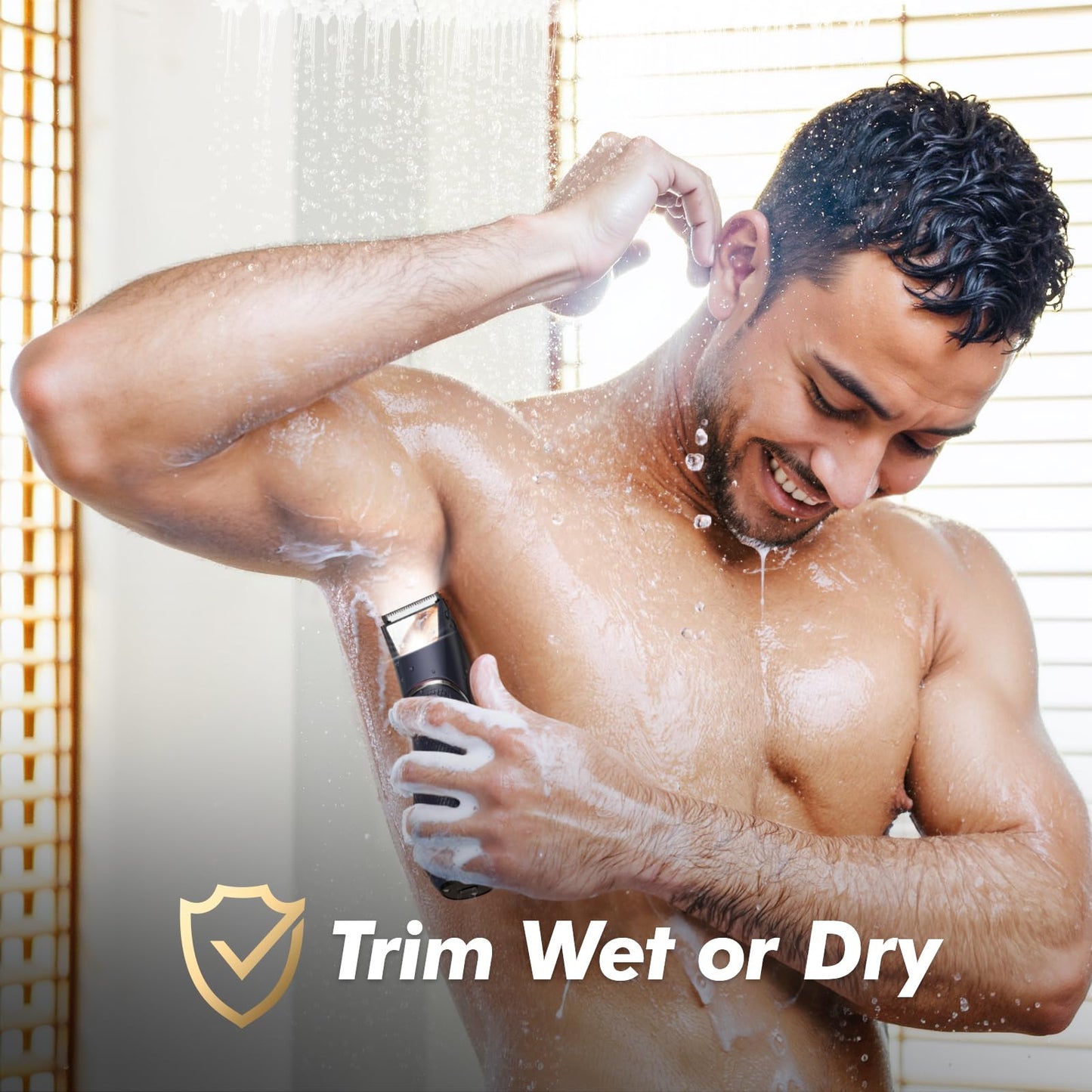 ????%?????? JMJDYITAO Body Hair Trimmer for Men:Pubic Hair Trimmer with Mirror & LED - IPX7 Waterproof Ceramic Blade Electric Ball Shaver, Wet or Dry Body Beauty and Personal Care JMJDYITAO