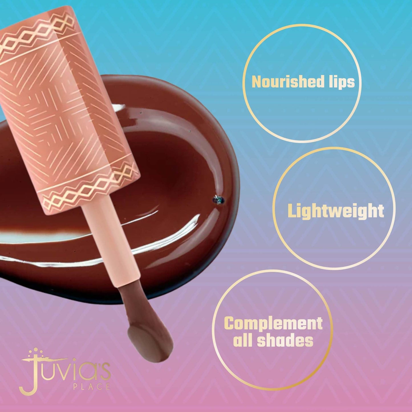 Juvia's Place Nubian Earth Lip Reflect Lip Gloss Meroe - Non-sticky Lip Makeup, Hydrating, Tinted Lip Gloss, Shine & Glow Lip Makeup, Beauty & Beauty & Personal Care Juvia's Place