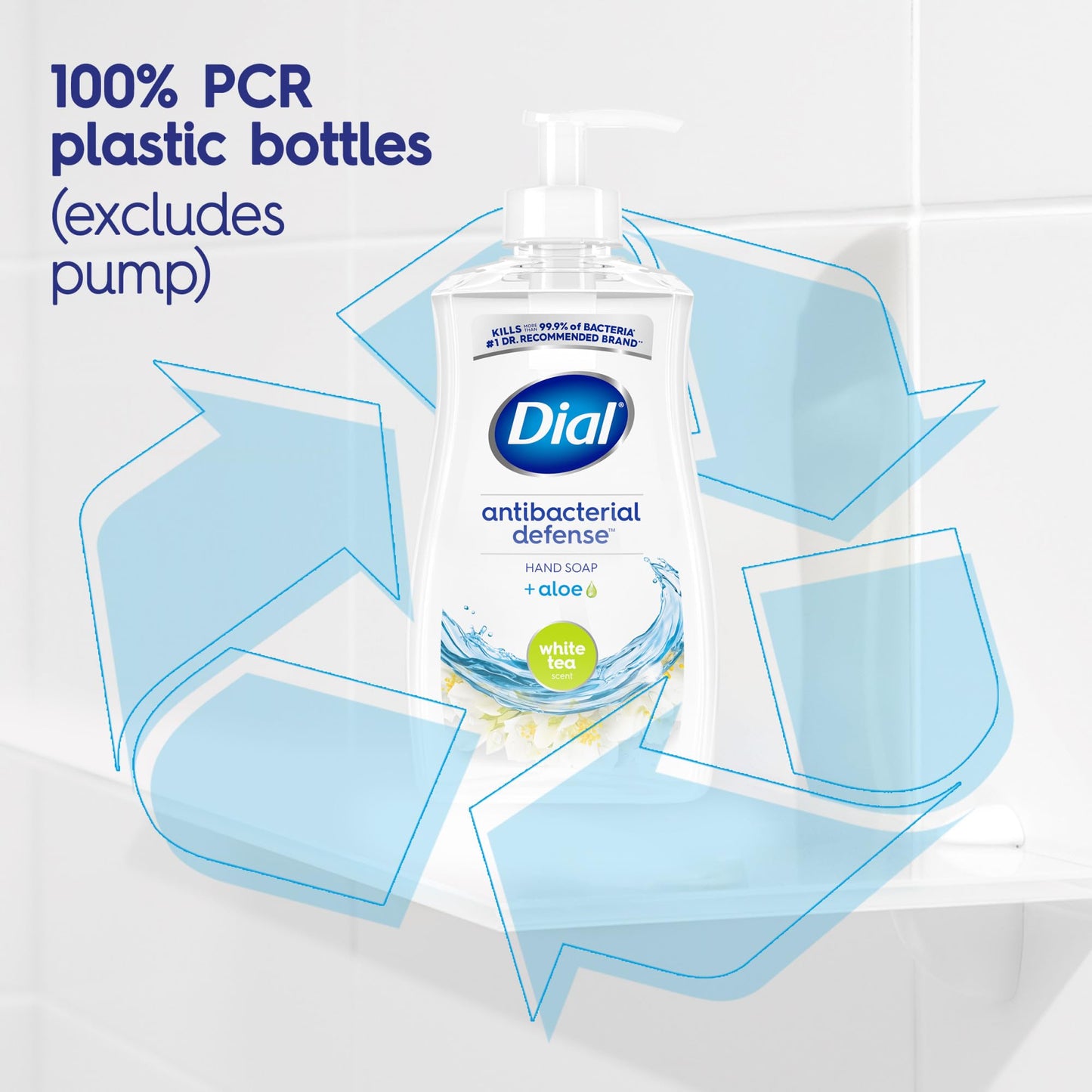 Dial Antibacterial Liquid Hand Soap, White Tea, 11 fl oz (Pack of 4) Beauty & Personal Care Dial