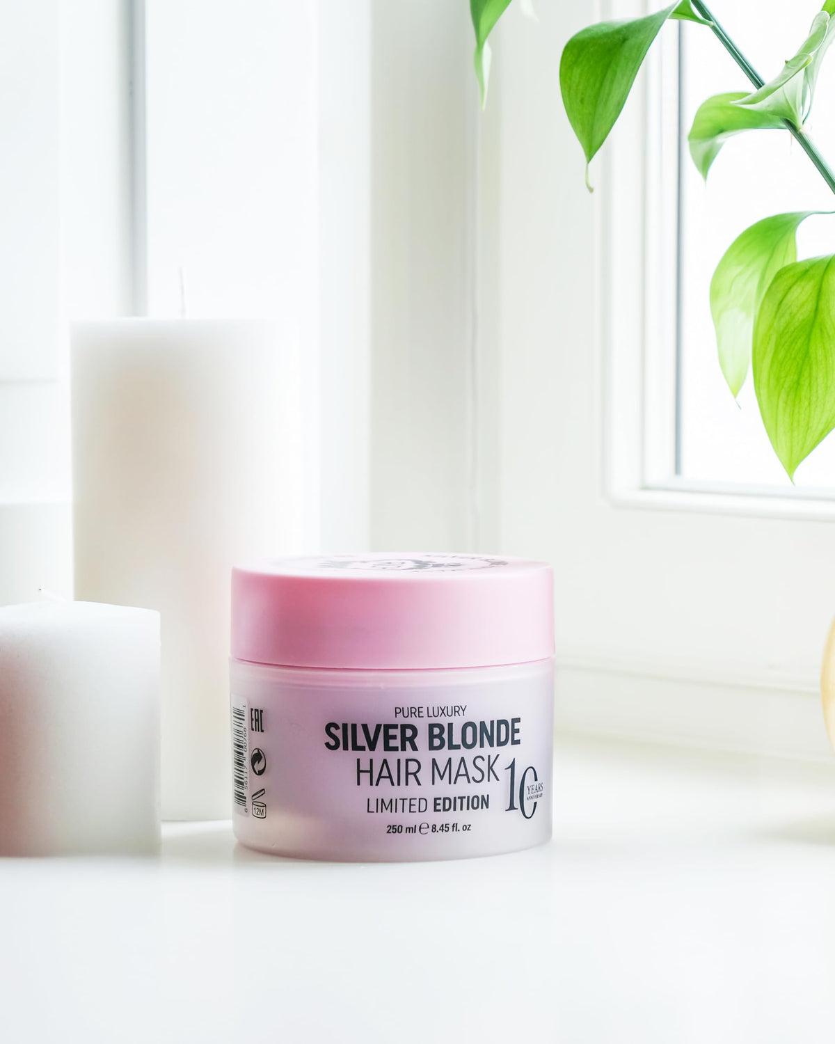 RICH Pure Luxury Silver Blonde Hair Mask - Purple Hair Treatment for Blonde, Platinum, Bleached, Silver, Gray, Ash & Brassy Hair - No Yellow Tones -