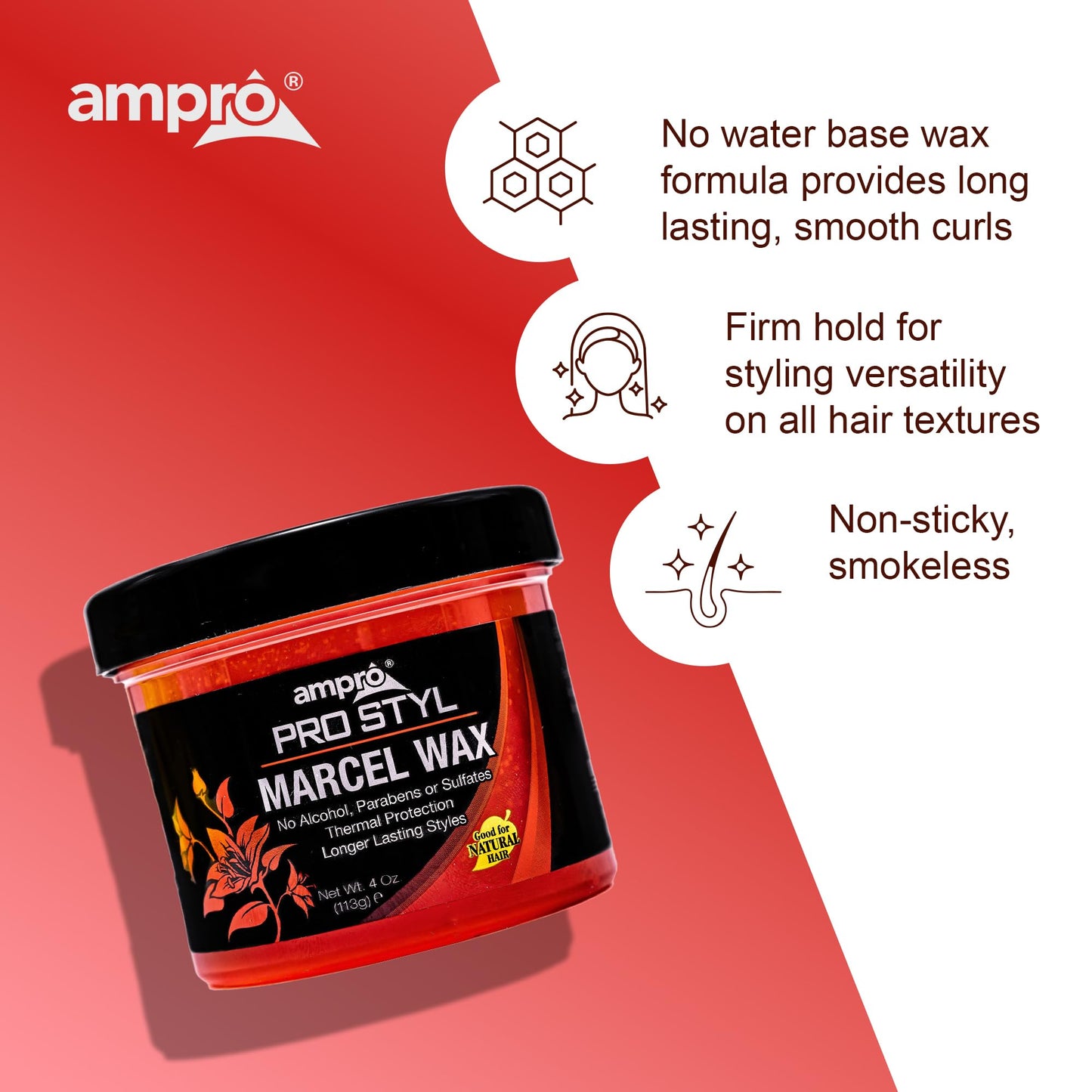 Ampro Pro Styl Marcel Curl Wax 4 Oz Beauty & Personal Care AmPro
