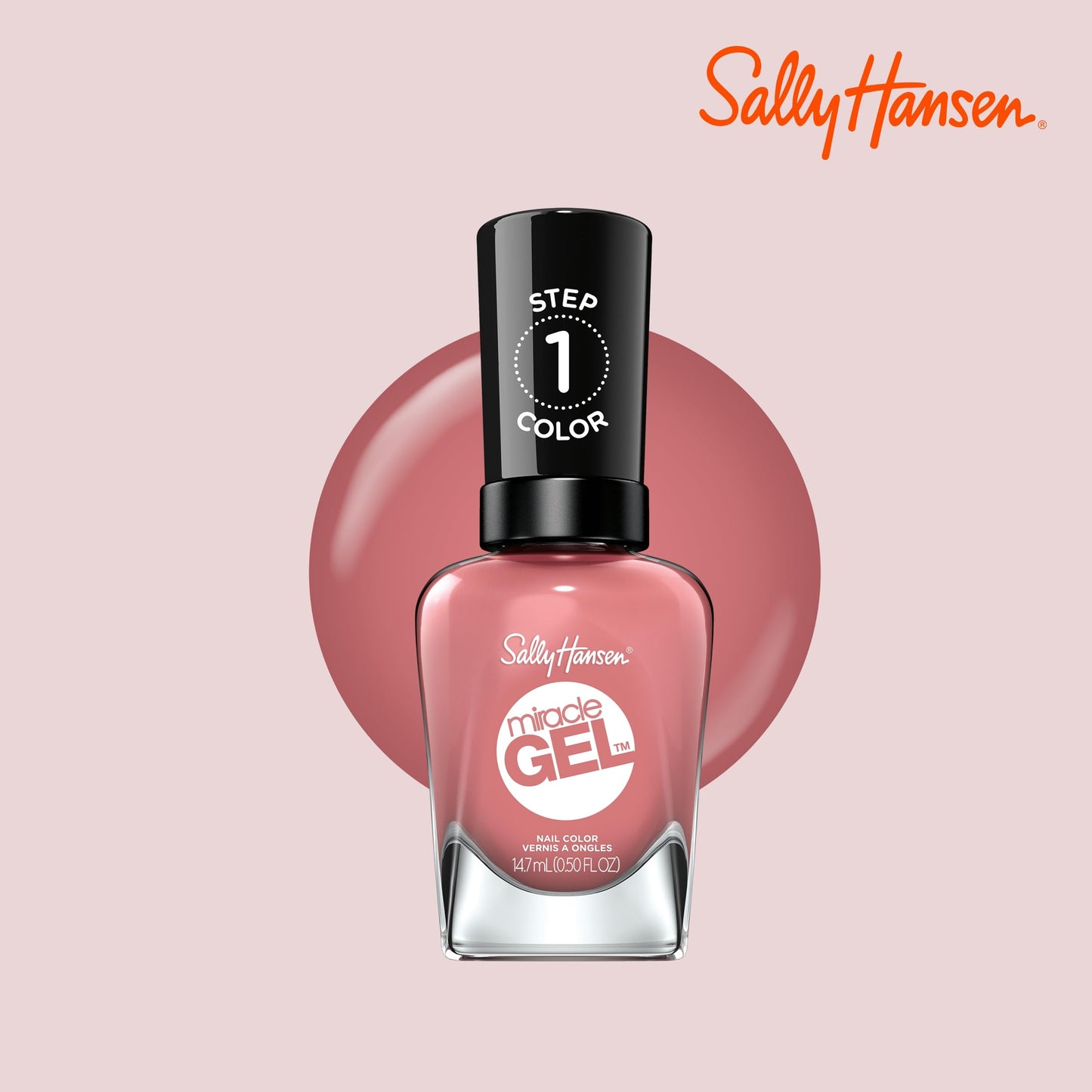 Sally Hansen Miracle Gel™, Mauve-olous, Long Lasting, Gel-Like Formula, No UV Lamp Needed, Pink Nail Polish Beauty & Personal Care Sally Hansen