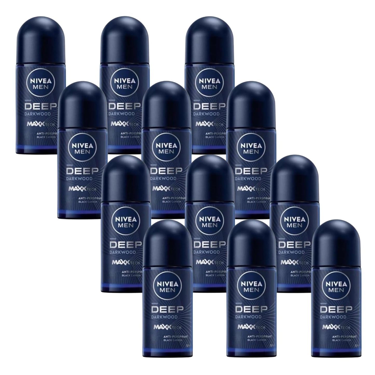 Nivea Men's Deep Segar & Kering Roll-On Deodorant - 1.69 fl oz - Pack of 12 Beauty and Personal Care NIVEA
